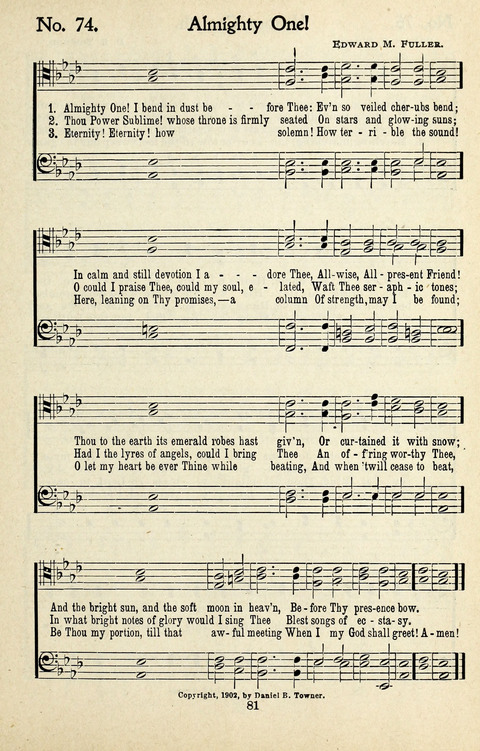 One Hundred Gospel Hymns: for male voices page 79
