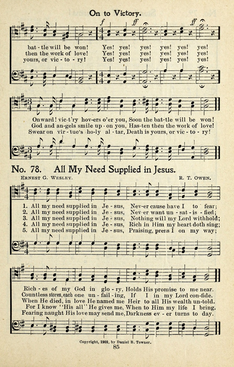 One Hundred Gospel Hymns: for male voices page 83
