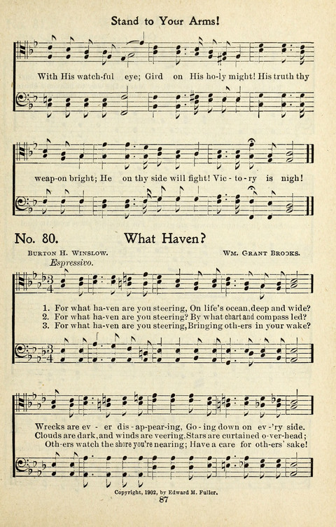One Hundred Gospel Hymns: for male voices page 85