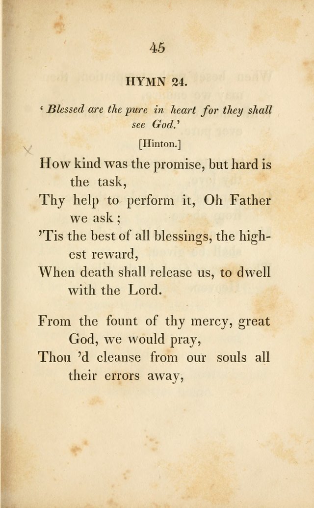 Original Hymns for Sabbath Schools page 38