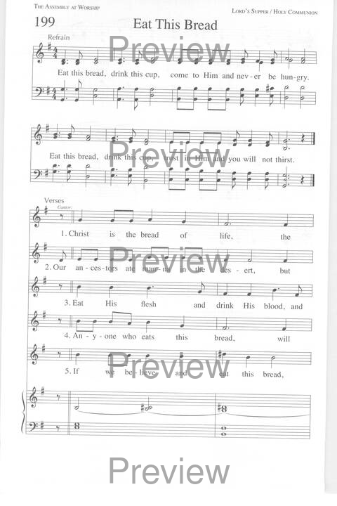 One Lord, One Faith, One Baptism: an African American ecumenical hymnal page 299