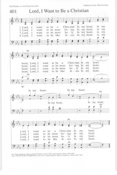 One Lord, One Faith, One Baptism: an African American ecumenical hymnal page 639
