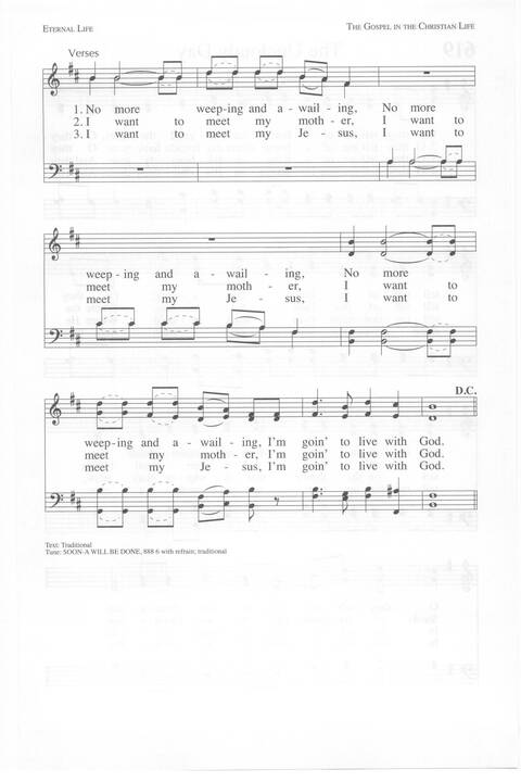 One Lord, One Faith, One Baptism: an African American ecumenical hymnal page 994