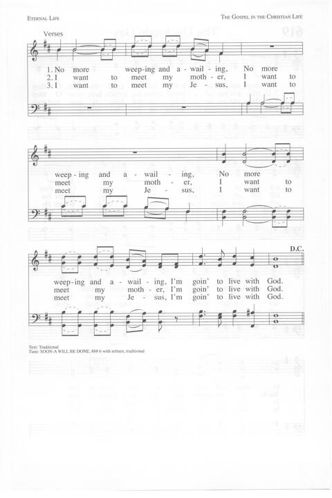 One Lord, One Faith, One Baptism: an African American ecumenical hymnal page 994