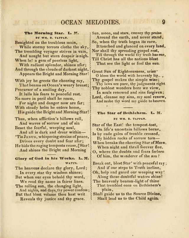 Ocean Melodies, and Seamen