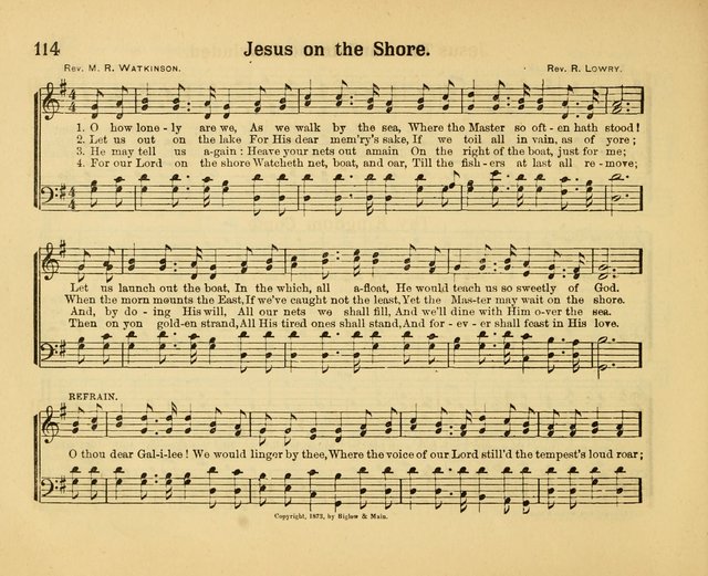 Our Song Book: a collection of songs selected and edited expressly for the Sunday School of the First Baptist Peddie Memorial Church, Newark, N. J. page 113