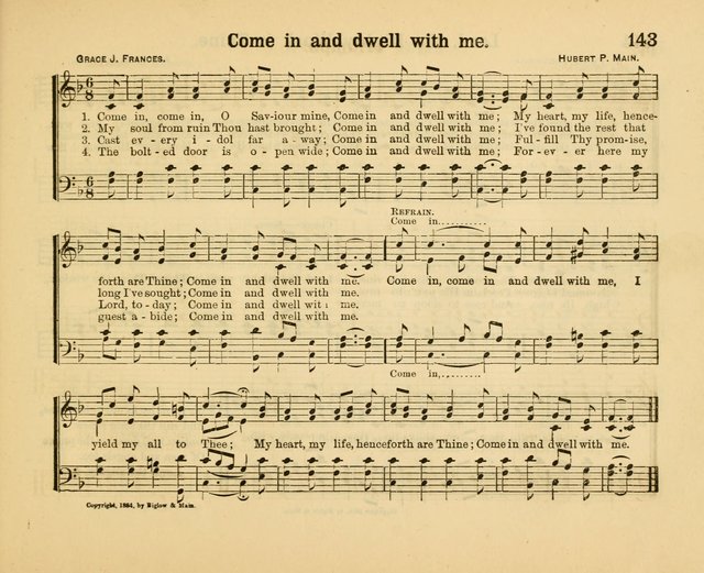 Our Song Book: a collection of songs selected and edited expressly for the Sunday School of the First Baptist Peddie Memorial Church, Newark, N. J. page 142