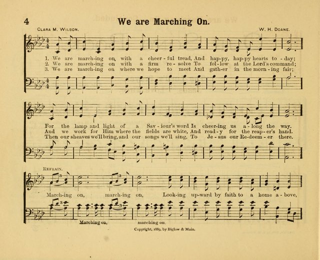 Our Song Book: a collection of songs selected and edited expressly for the Sunday School of the First Baptist Peddie Memorial Church, Newark, N. J. page 3