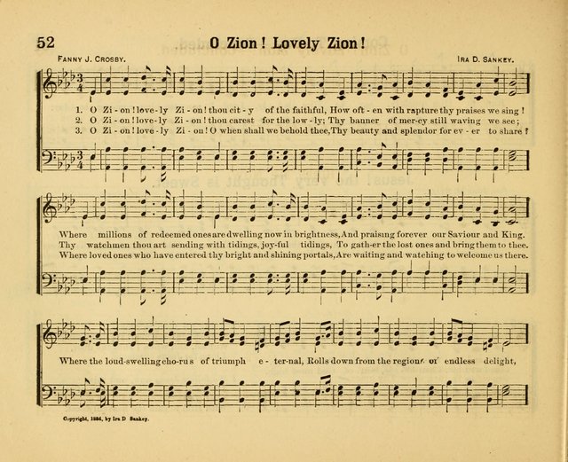 Our Song Book: a collection of songs selected and edited expressly for the Sunday School of the First Baptist Peddie Memorial Church, Newark, N. J. page 51