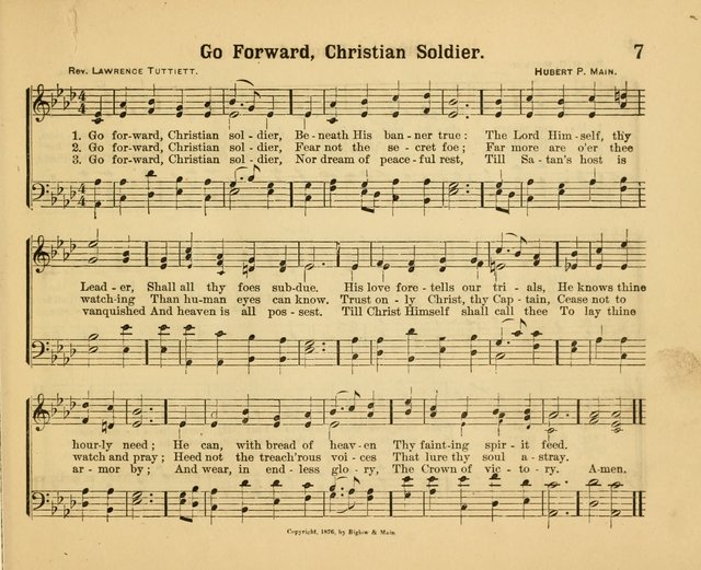Our Song Book: a collection of songs selected and edited expressly for the Sunday School of the First Baptist Peddie Memorial Church, Newark, N. J. page 6