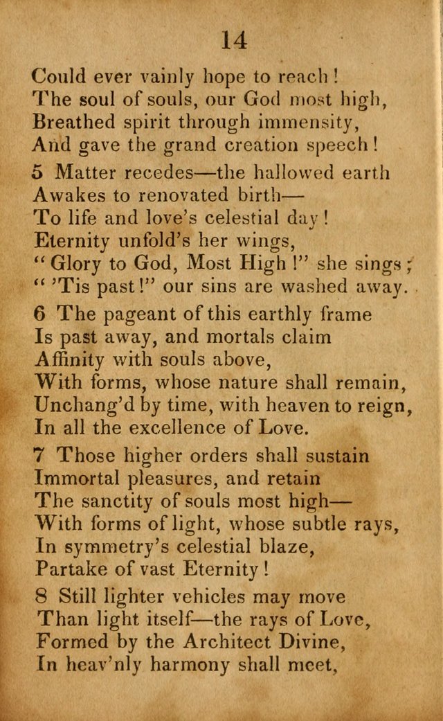 Original and Select Hymns, and Sacred Pindoric Odes., few of which have ever been published (1st. ed.) page 14