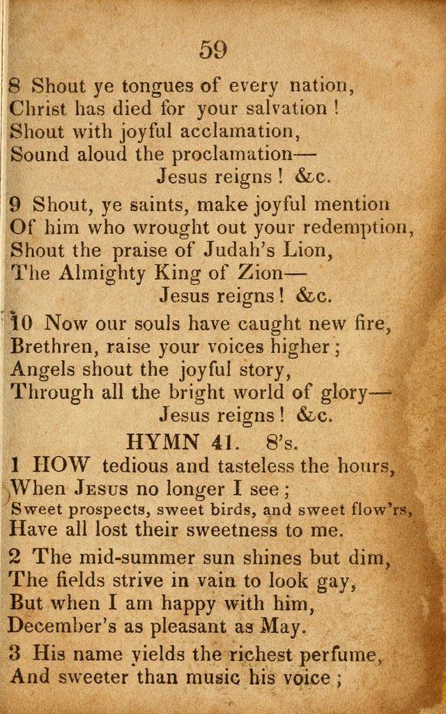 Original and Select Hymns, and Sacred Pindoric Odes., few of which have ever been published (1st. ed.) page 59