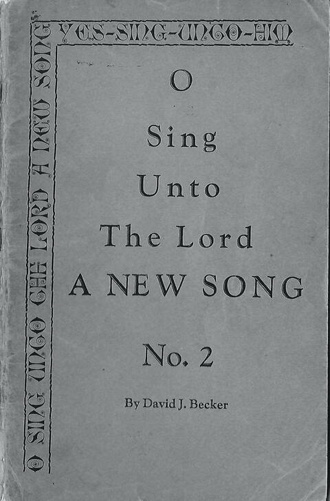 O Sing unto the Lord a New Song No. 2: a group of songs page i