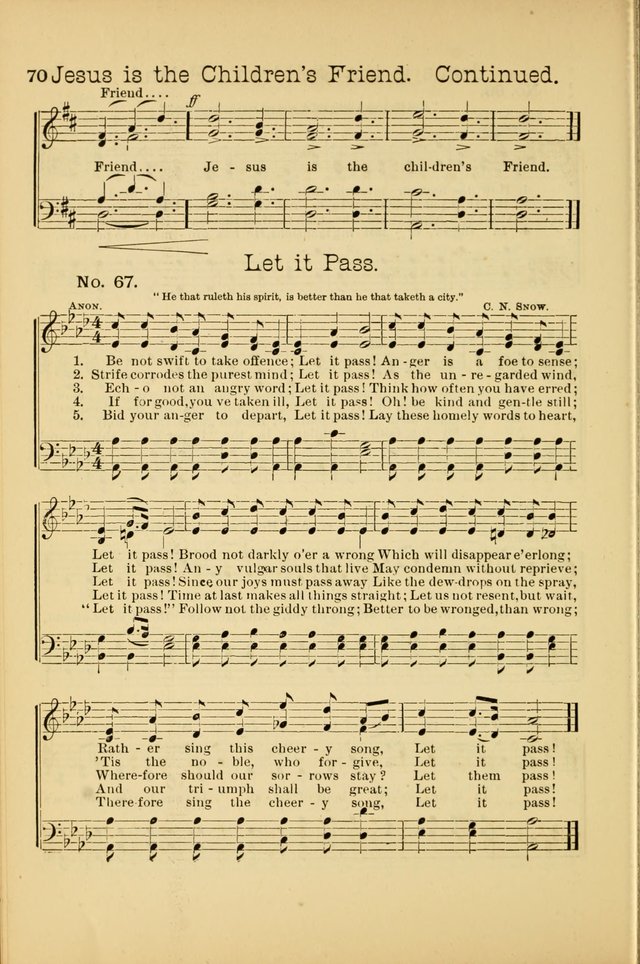 Our Sunday School: for the Sunday school and social meetings page 70