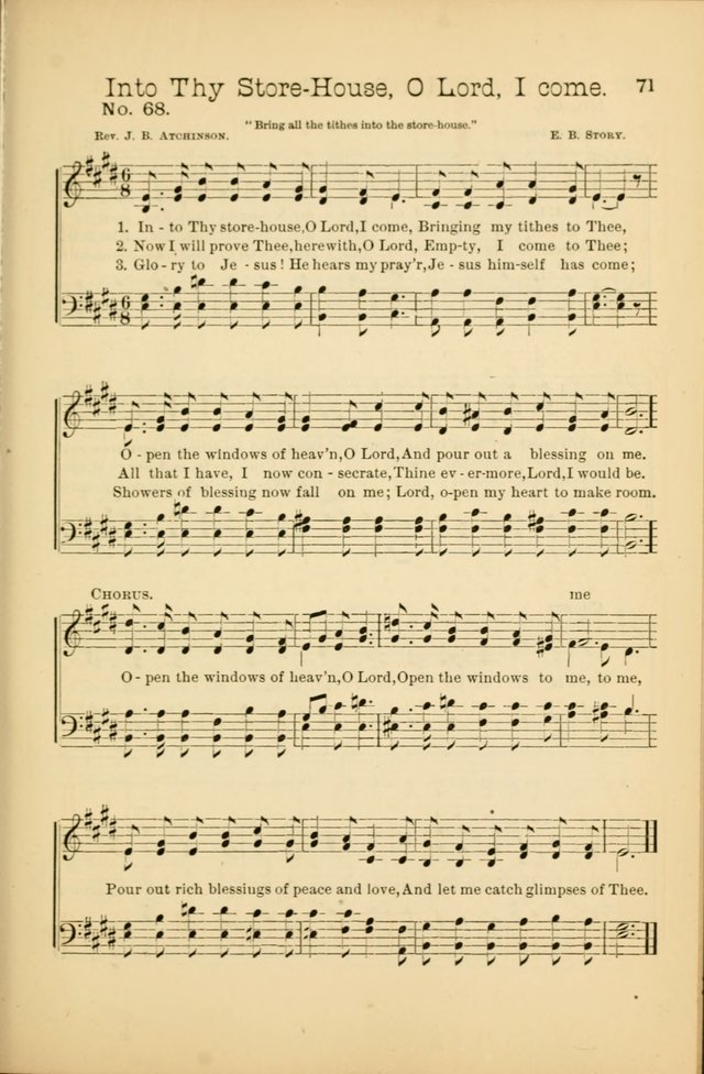 Our Sunday School: for the Sunday school and social meetings page 71