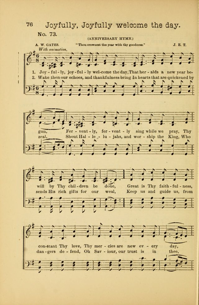 Our Sunday School: for the Sunday school and social meetings page 76