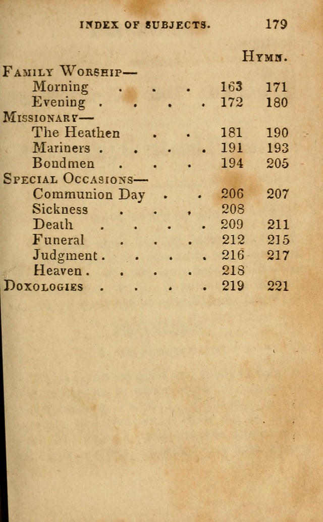 Oberlin social & sabbath school hymn book page 179