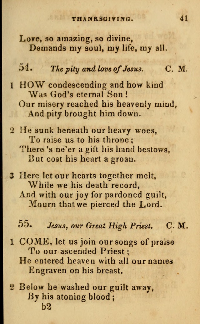 Oberlin social & sabbath school hymn book page 41