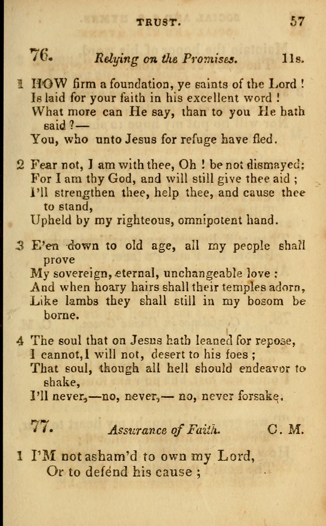 Oberlin social & sabbath school hymn book page 57