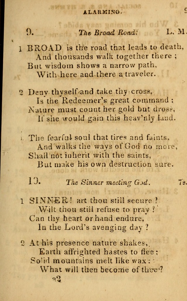 Oberlin social & sabbath school hymn book page 9