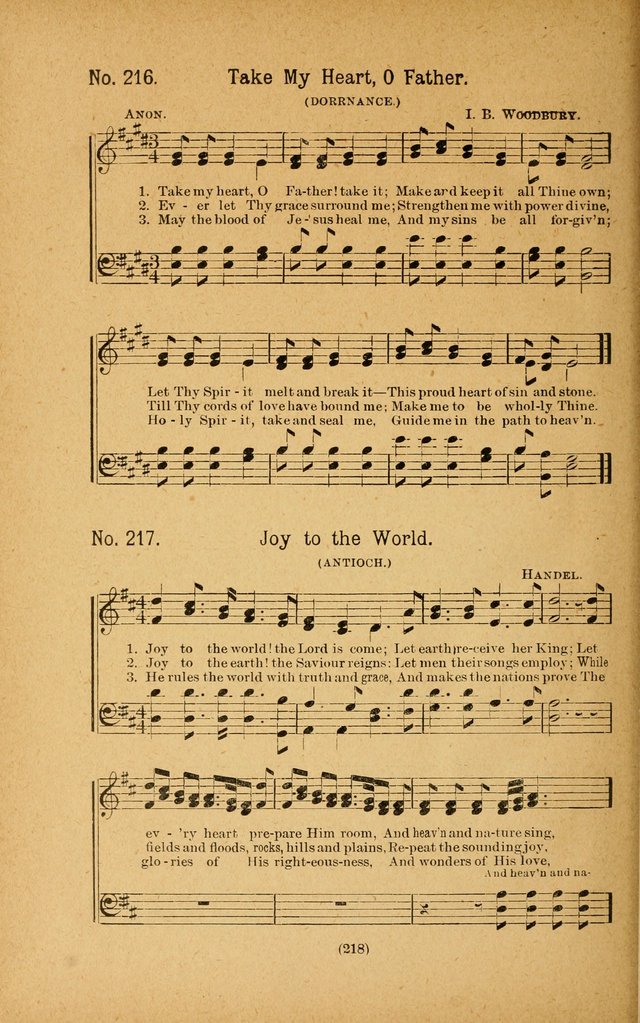 Onward and Upward No. 2: a collection of gospel songs and hymns for Sunday-schools, Endeavor societies, Epworth leagues, devotional meetings, chapel exercises, revivals, etc. page 108