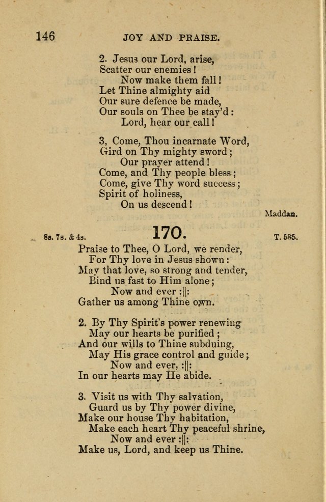 Offices of Worship and Hymns: principally for use in schools. with an appendix of tunes (2nd and rev. ed.) page 146