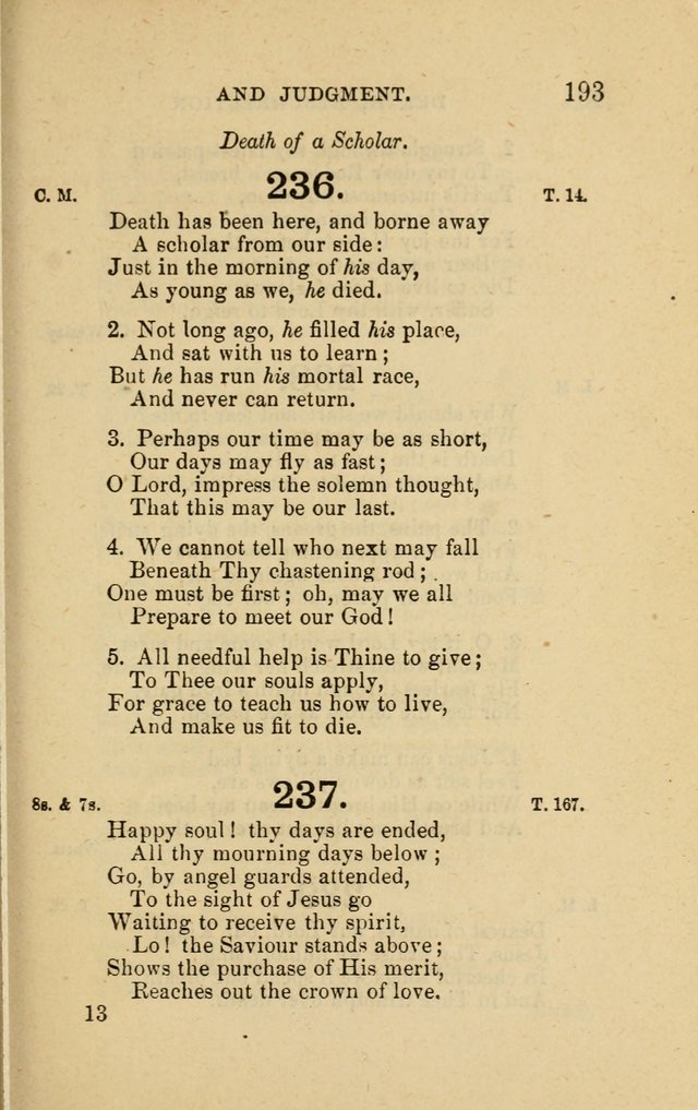Offices of Worship and Hymns: principally for use in schools. with an appendix of tunes (2nd and rev. ed.) page 193