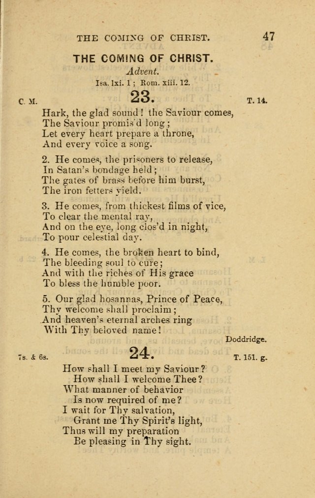 Offices of Worship and Hymns: principally for use in schools. with an appendix of tunes (2nd and rev. ed.) page 47