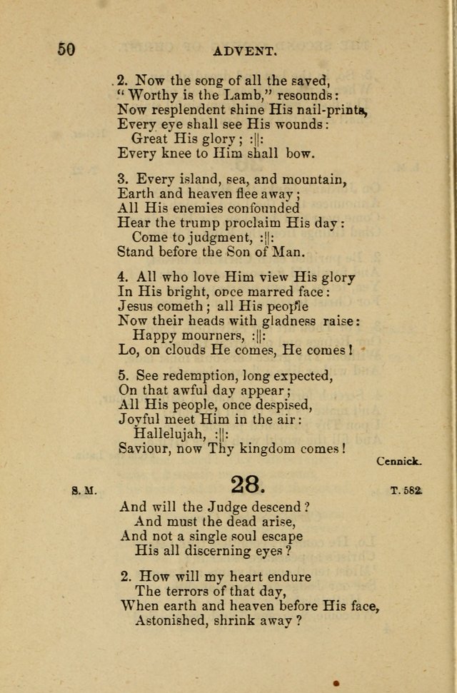 Offices of Worship and Hymns: principally for use in schools. with an appendix of tunes (2nd and rev. ed.) page 50