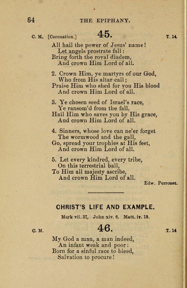 Offices of Worship and Hymns: principally for use in schools. with an appendix of tunes (2nd and rev. ed.) page 64
