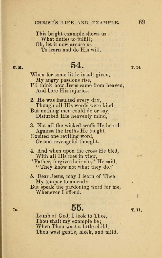 Offices of Worship and Hymns: principally for use in schools. with an appendix of tunes (2nd and rev. ed.) page 69