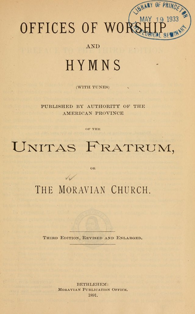 Offices of Worship and Hymns: with tunes, 3rd ed., revised and enlarged page 8