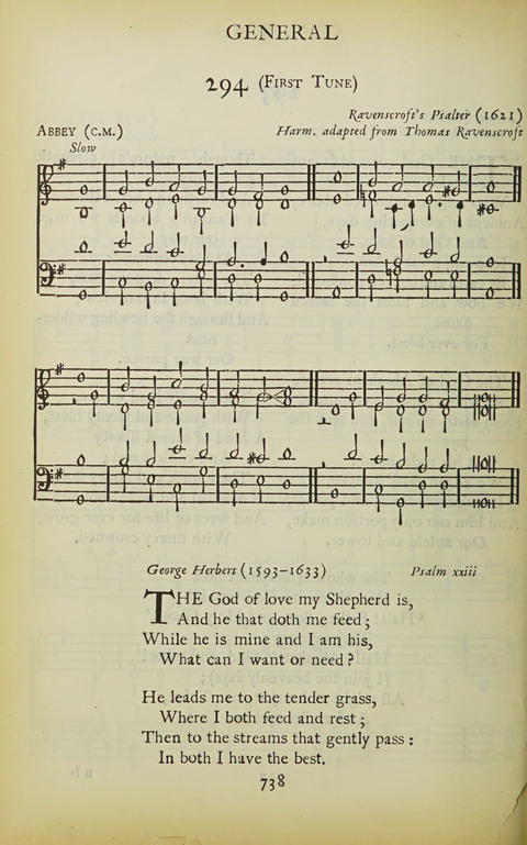 The Oxford Hymn Book page 737