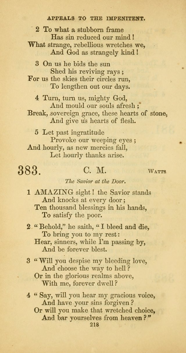The Psalmody: a collection of hymns for public and social worship page 285
