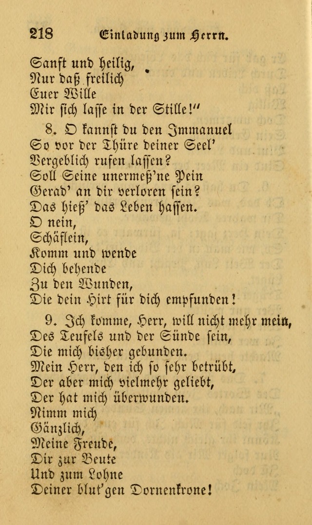 Die Pilgerharfe: eine sammlung evangelischer lieder, für den Gebrauch gläubig getauster Christen und der Gemeinden des Herrn in Nordamerika page 218