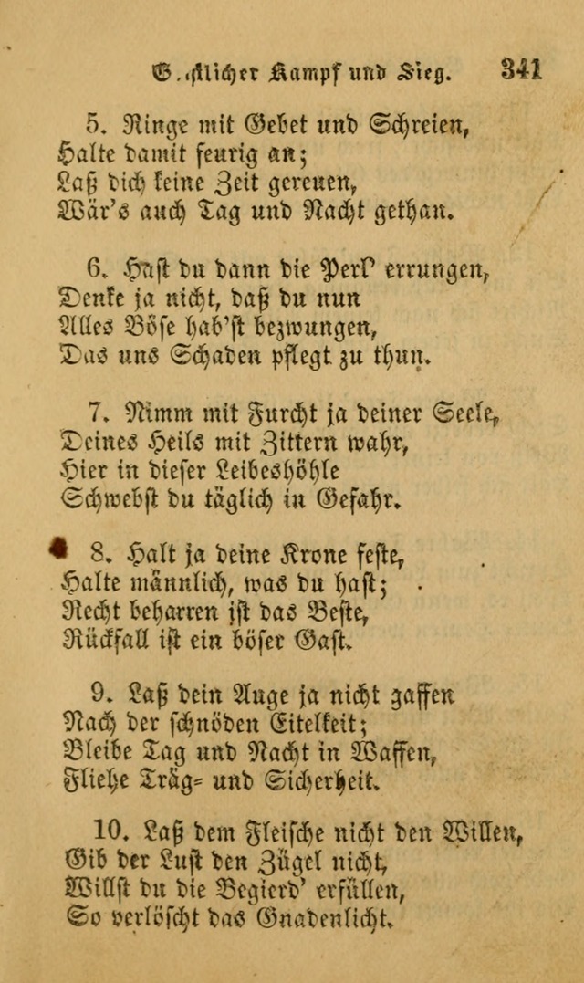 Die Pilgerharfe: eine sammlung evangelischer lieder, für den Gebrauch gläubig getauster Christen und der Gemeinden des Herrn in Nordamerika page 341