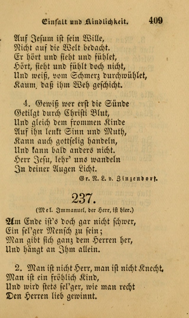 Die Pilgerharfe: eine sammlung evangelischer lieder, für den Gebrauch gläubig getauster Christen und der Gemeinden des Herrn in Nordamerika page 409