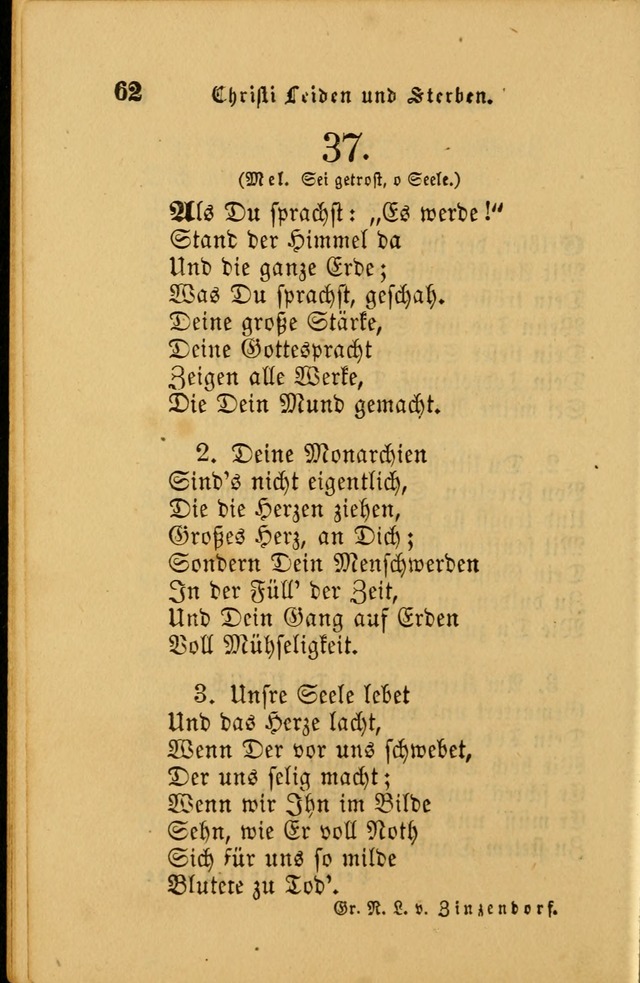 Die Pilgerharfe: eine sammlung evangelischer lieder, für den Gebrauch gläubig getauster Christen und der Gemeinden des Herrn in Nordamerika page 62