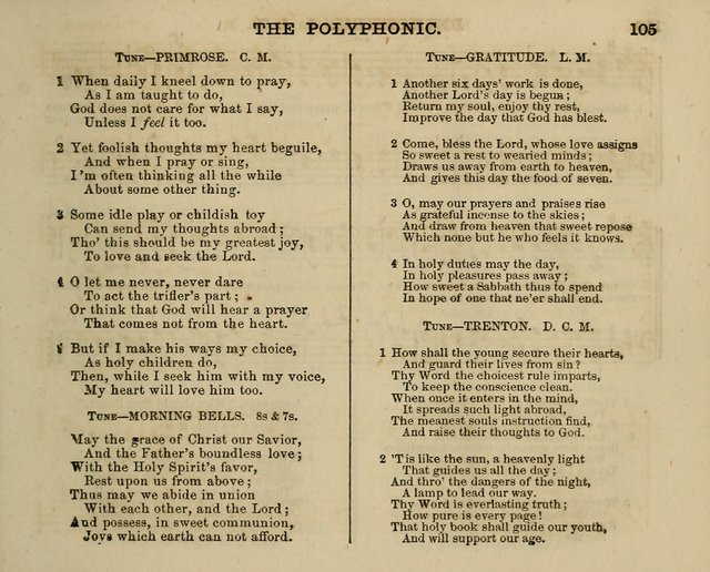 The Polyphonic; or Juvenile Choralist; containing a great variety of music and hymns, both new & old, designed for schools and youth page 104