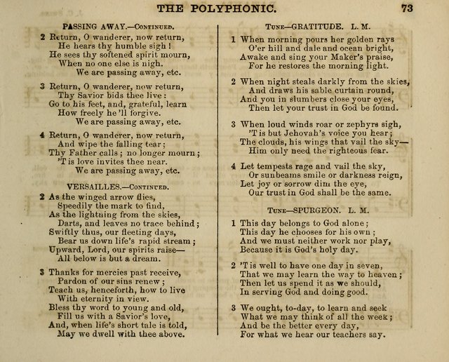 The Polyphonic; or Juvenile Choralist; containing a great variety of music and hymns, both new & old, designed for schools and youth page 72