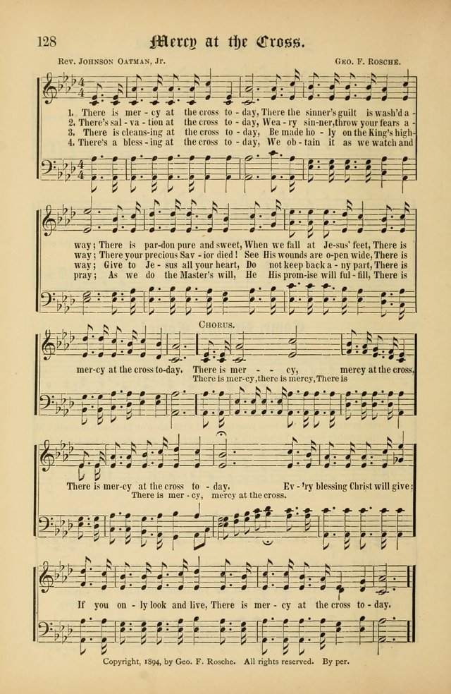 The Peacemaker: a collection of sacred songs and hymns for use in all services of the church, Sunday-school, home circle, and all kinds of evangelistic work page 128