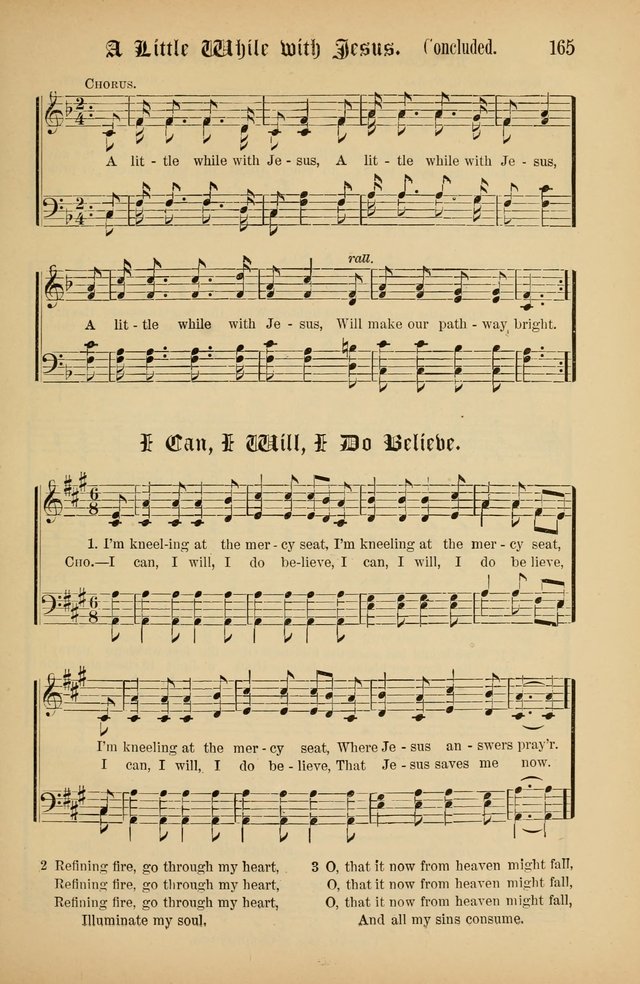 The Peacemaker: a collection of sacred songs and hymns for use in all services of the church, Sunday-school, home circle, and all kinds of evangelistic work page 165