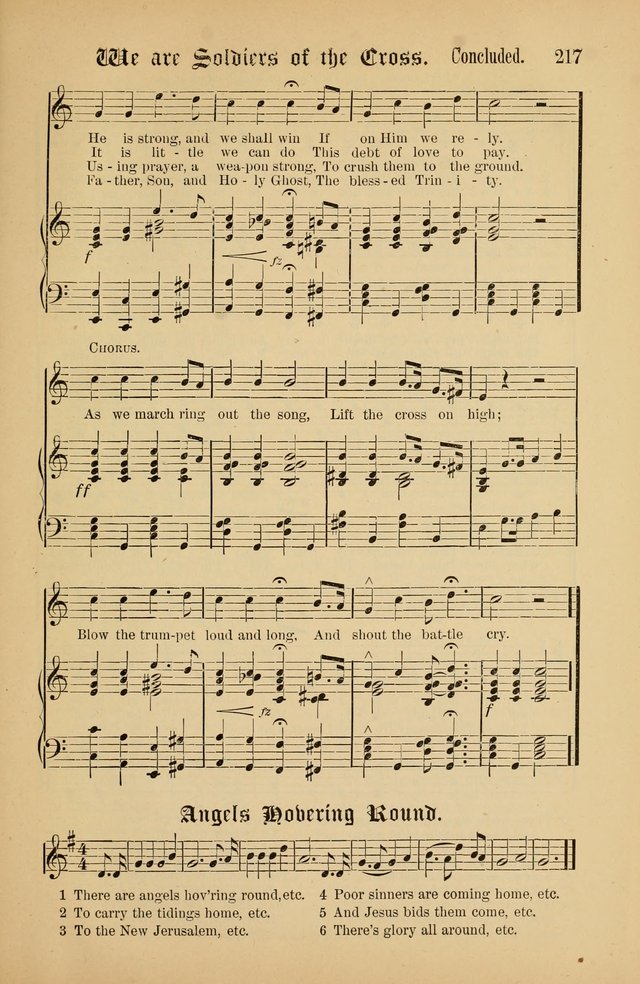 The Peacemaker: a collection of sacred songs and hymns for use in all services of the church, Sunday-school, home circle, and all kinds of evangelistic work page 217