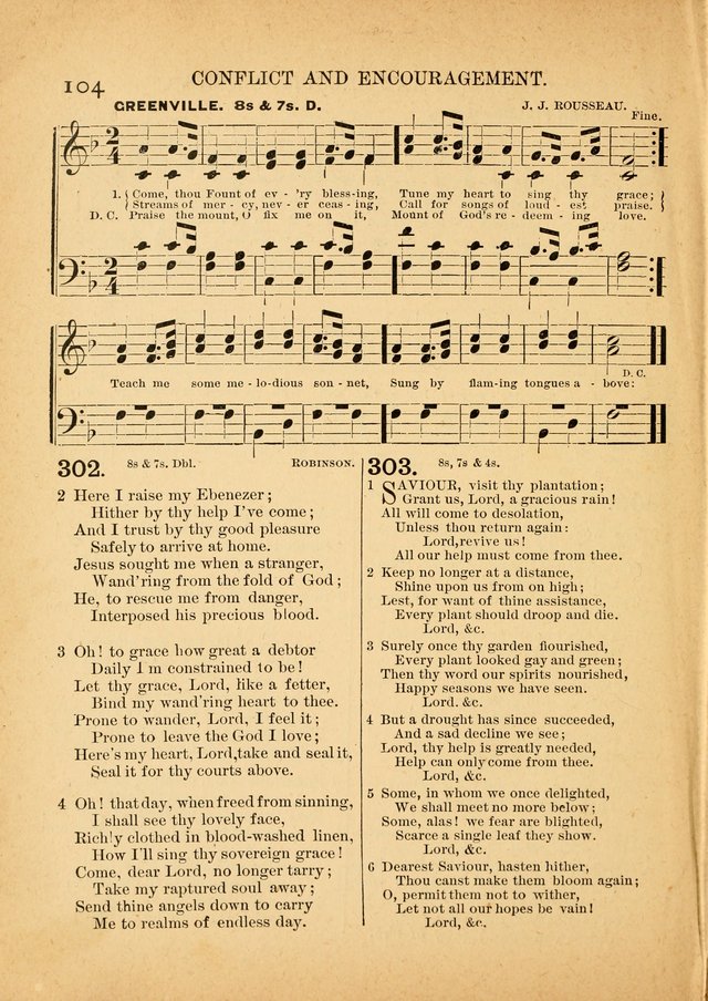 The Primitive Baptist Hymnal: a choice collection of hymns and tunes of early and late composition page 104