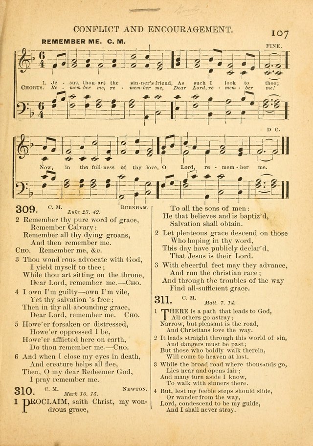 The Primitive Baptist Hymnal: a choice collection of hymns and tunes of early and late composition page 107
