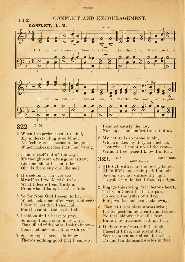 The Primitive Baptist Hymnal: a choice collection of hymns and tunes of early and late composition page 112