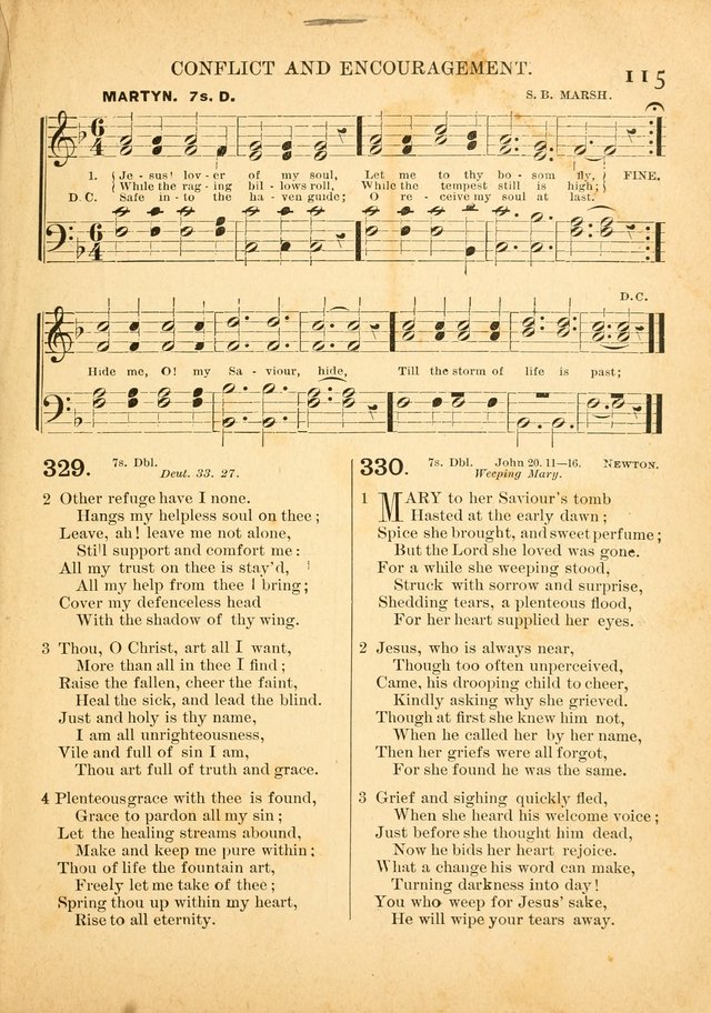The Primitive Baptist Hymnal: a choice collection of hymns and tunes of early and late composition page 115