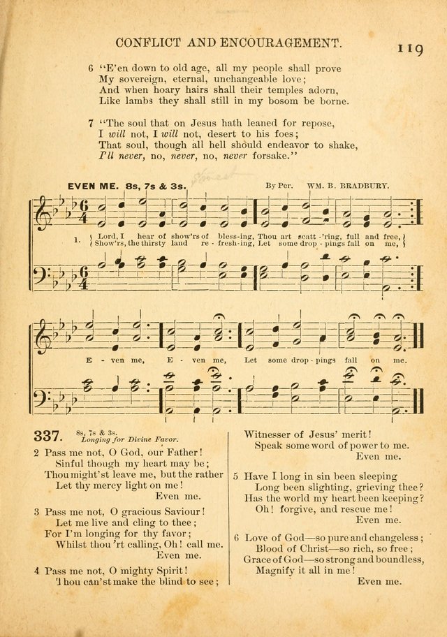 The Primitive Baptist Hymnal: a choice collection of hymns and tunes of early and late composition page 119