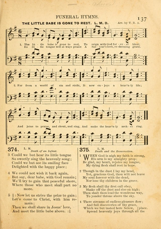 The Primitive Baptist Hymnal: a choice collection of hymns and tunes of early and late composition page 137