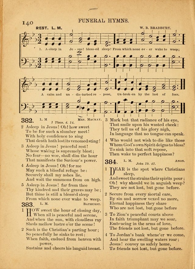 The Primitive Baptist Hymnal: a choice collection of hymns and tunes of early and late composition page 140
